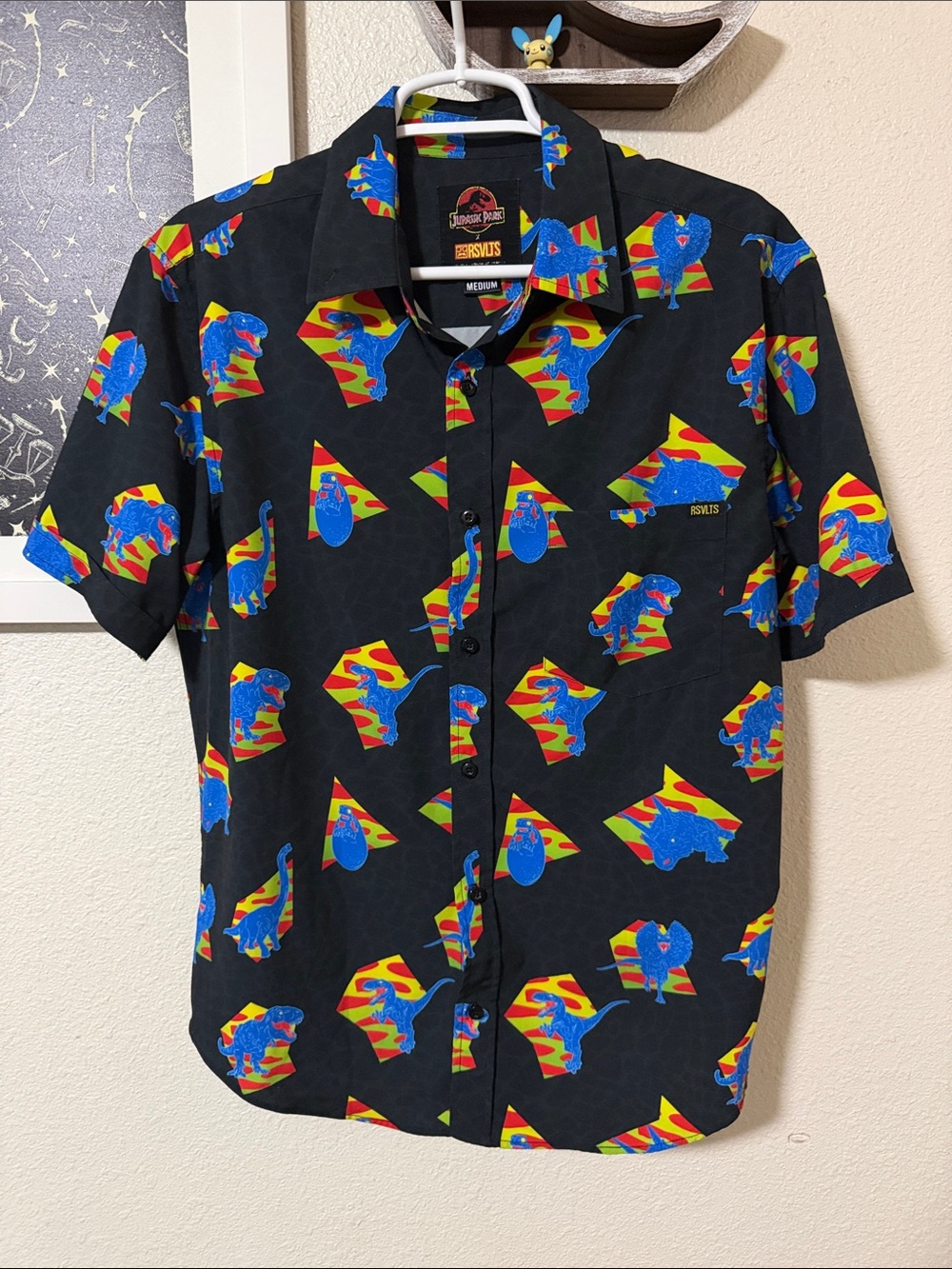 RSVLTS Jurassic Park button down shirt